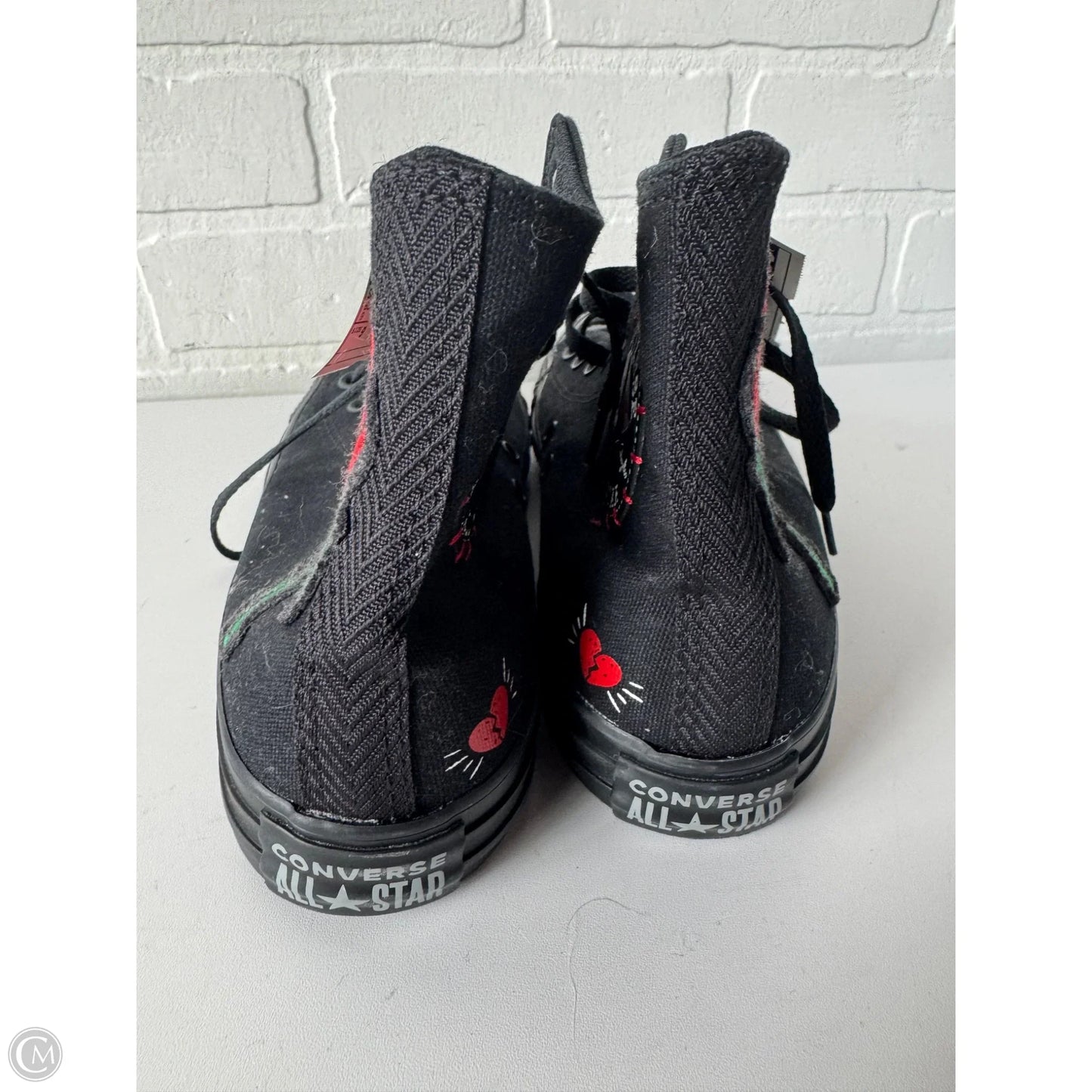 Shoes Sneakers By Converse In Black & Red, Size: 9