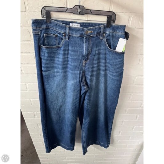 Jeans Wide Leg By Lane Bryant In Blue Denim, Size: 16