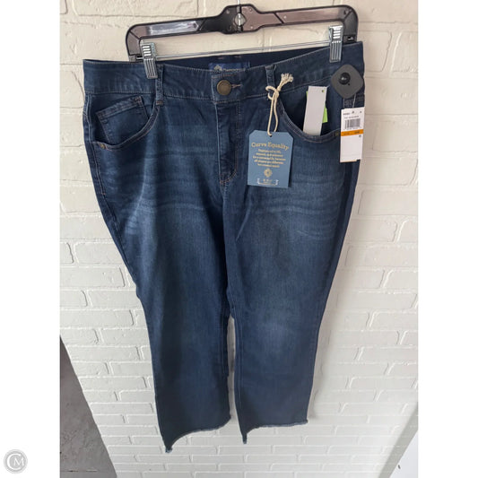 Jeans Straight By Democracy In Blue Denim, Size: 16