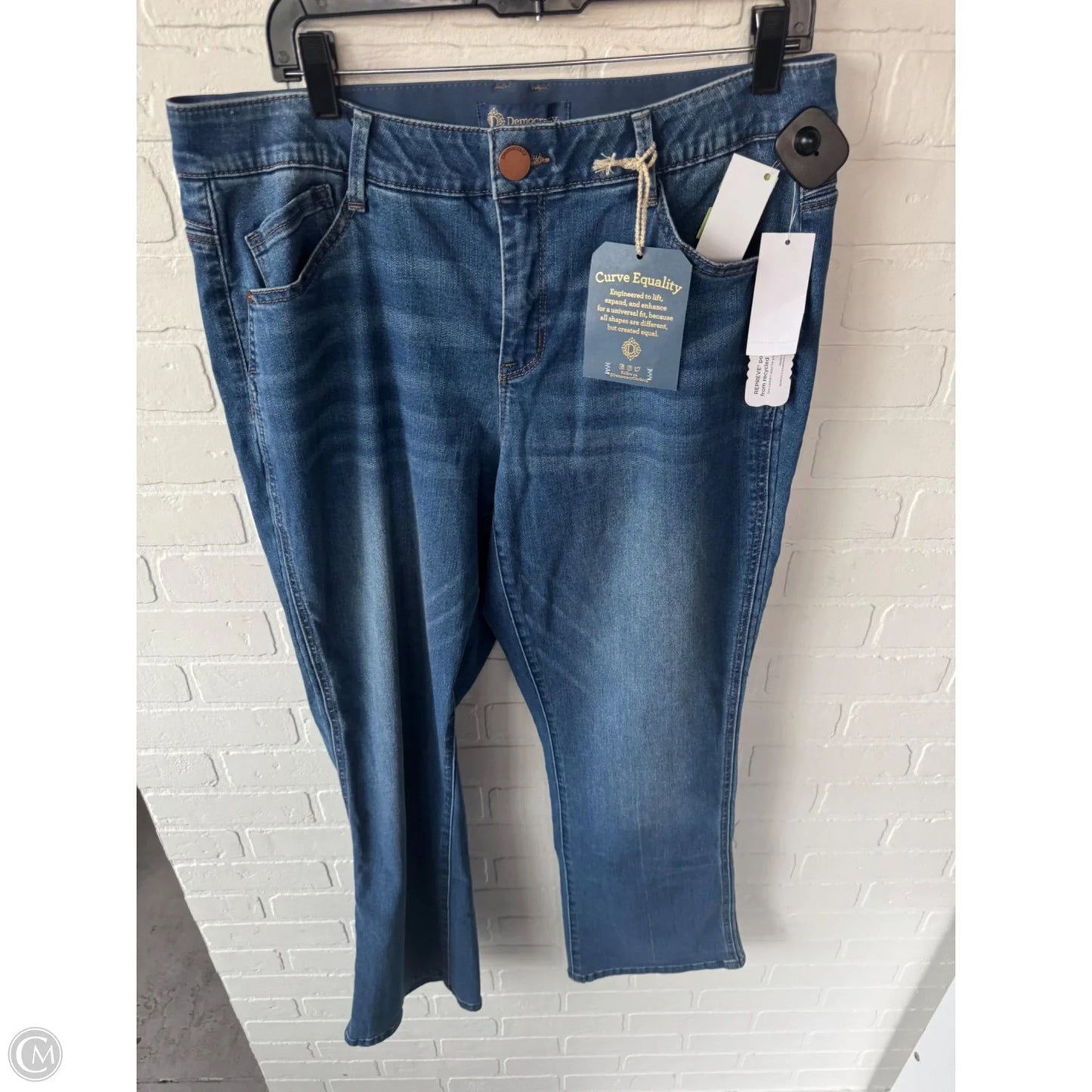 Jeans Boot Cut By Democracy In Blue Denim, Size: 16