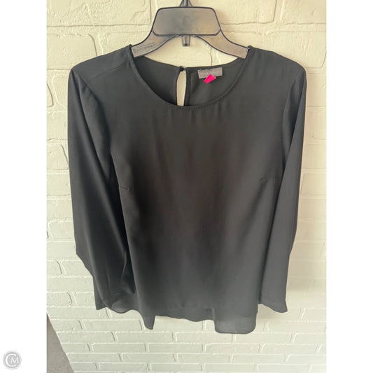 Top Long Sleeve By Vince Camuto In Black, Size: S