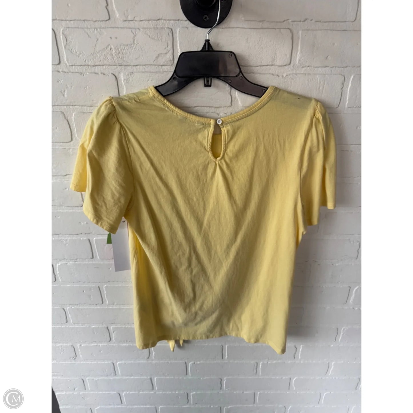 Top Short Sleeve By Nautica In Yellow, Size: M