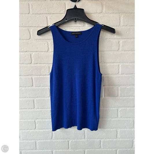 Vest Sweater By Banana Republic In Blue, Size: L