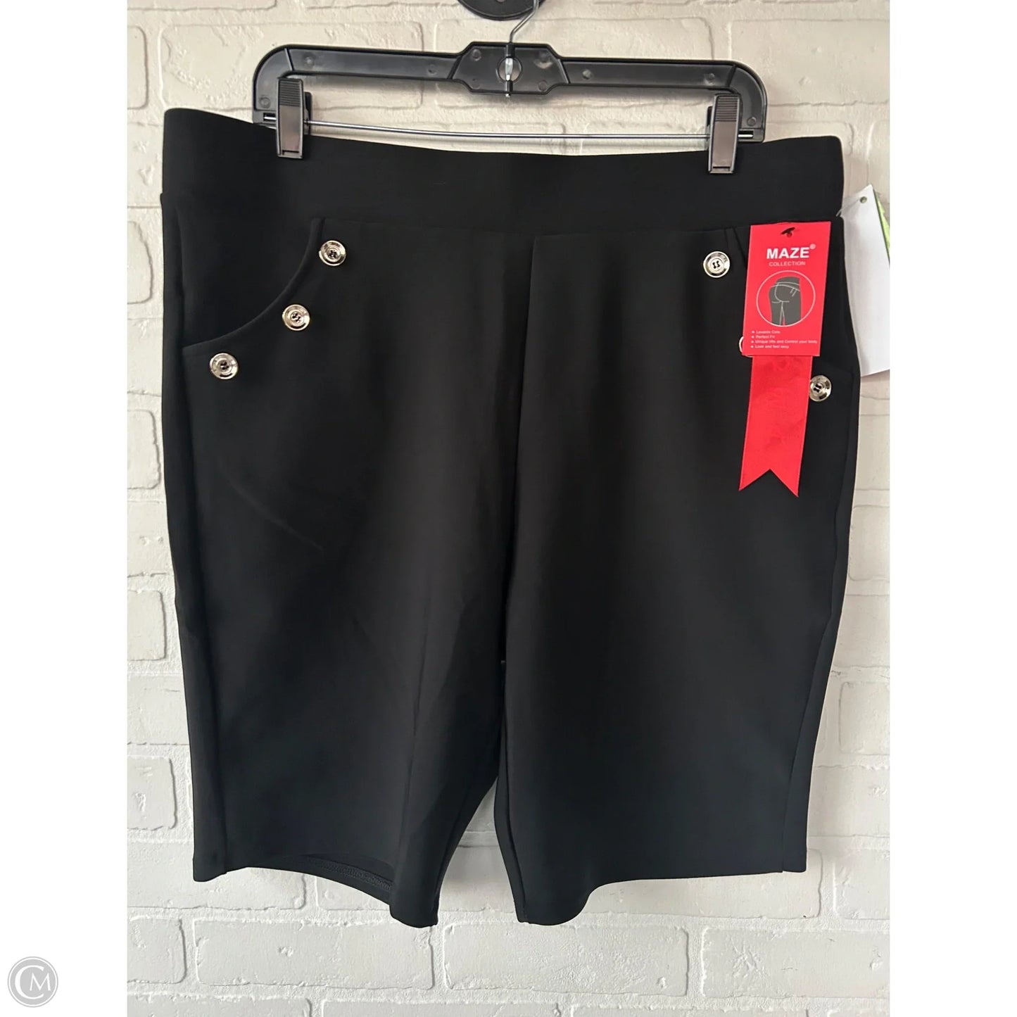 Shorts By Maze In Black, Size: 22