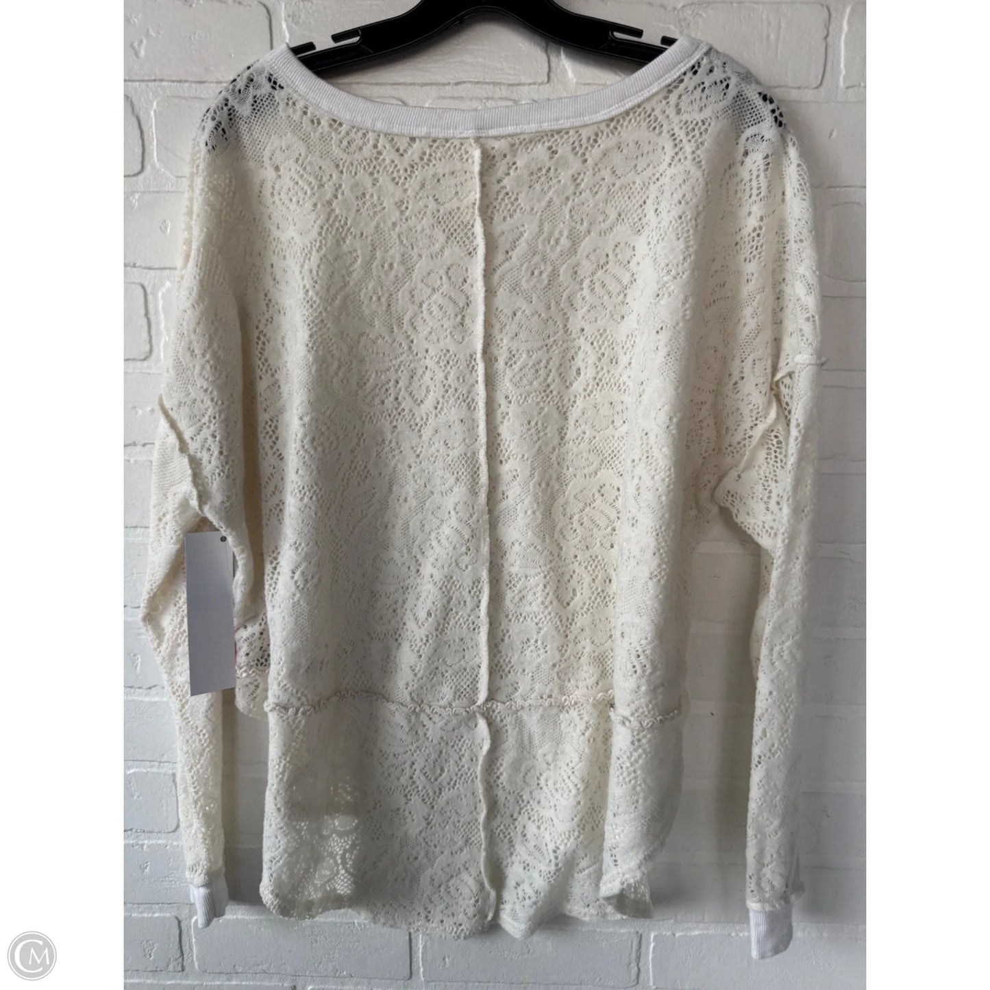 Top Long Sleeve By Free People In Cream, Size: Xs