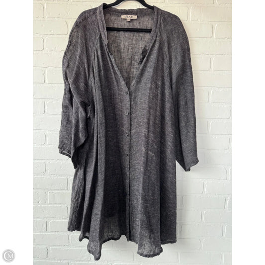 Blazer By Flax In Black, Size: 3x