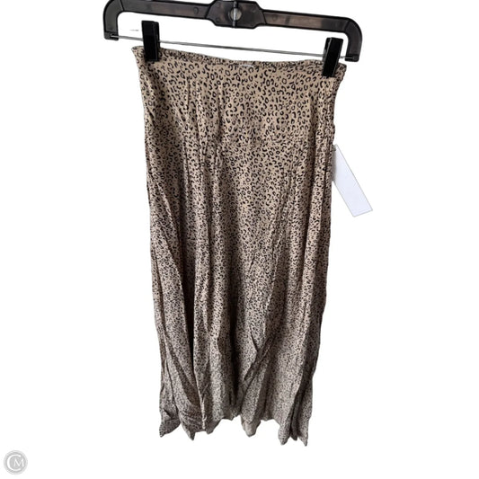 Skirt Maxi By Japna In Black & Tan, Size: 4