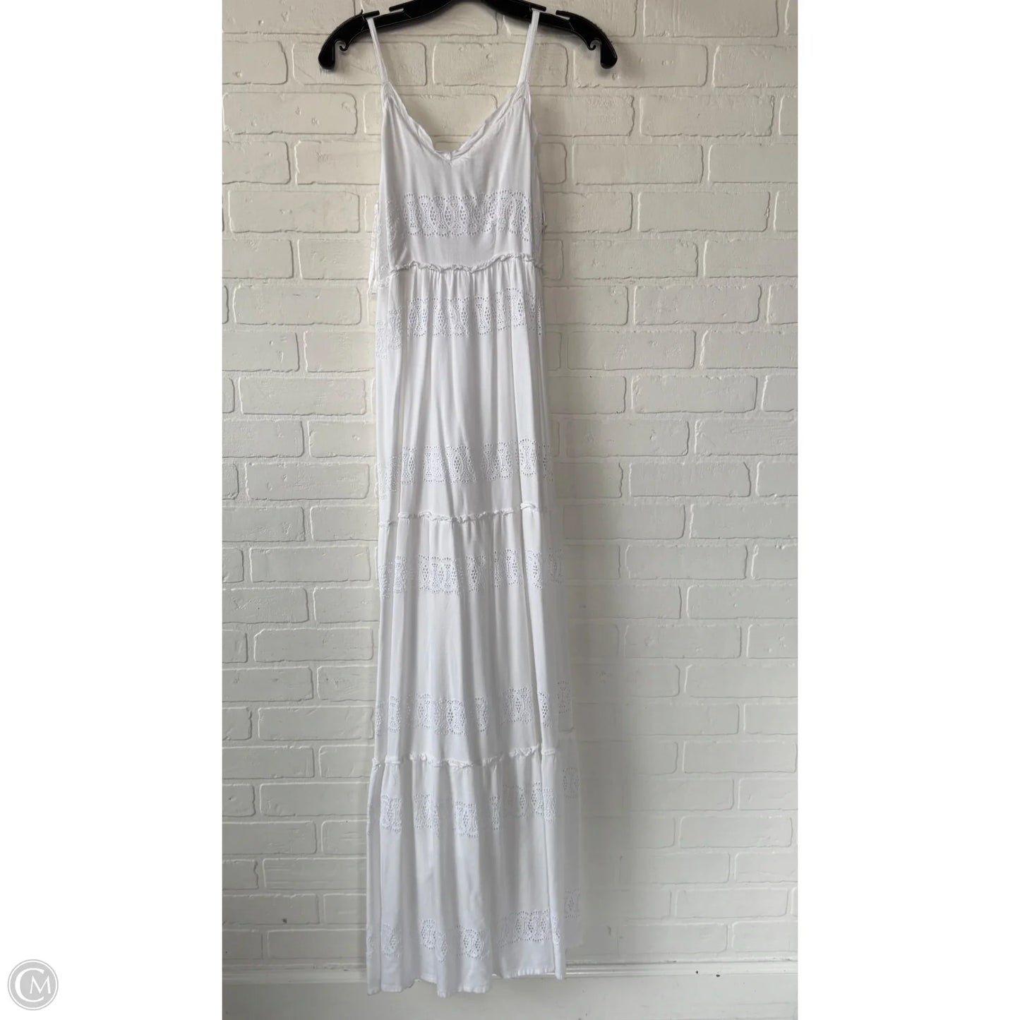 Dress Casual Maxi By Sim & Sam In White, Size: M