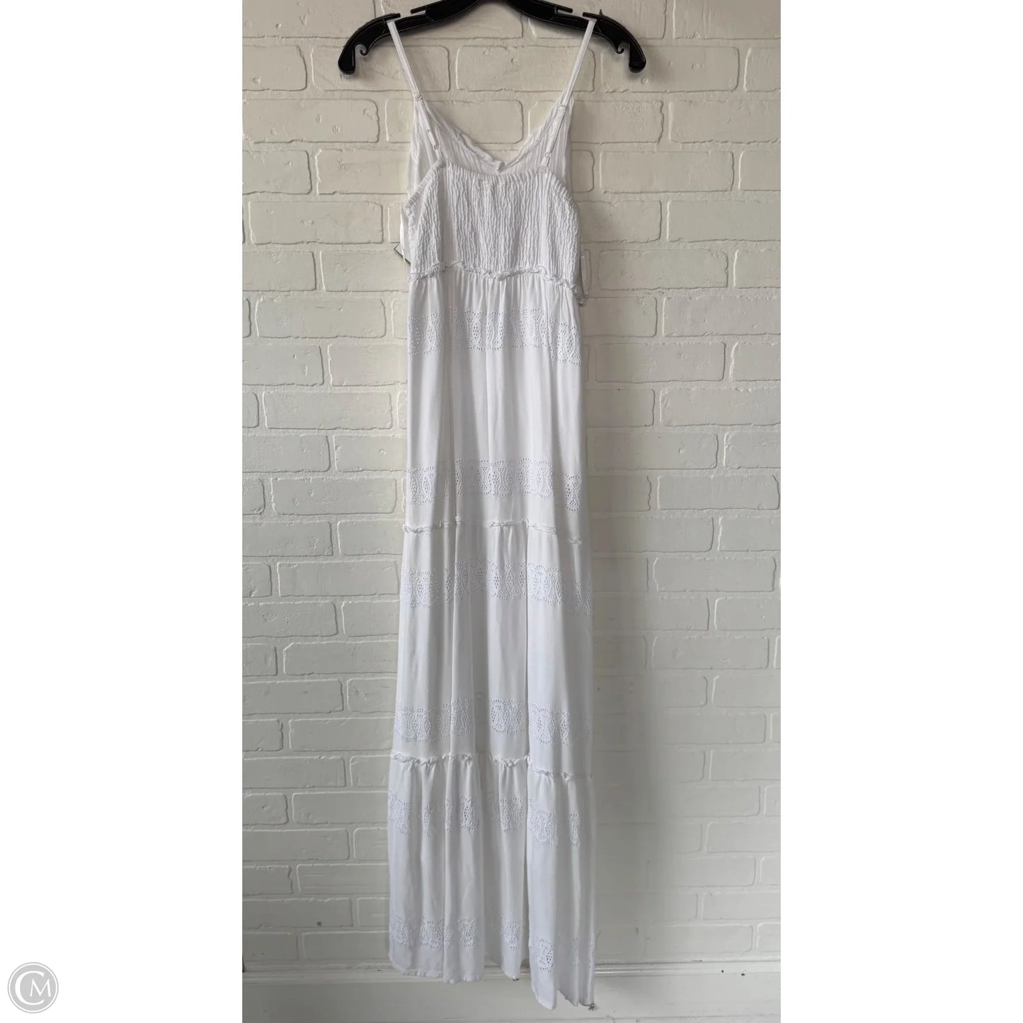Dress Casual Maxi By Sim & Sam In White, Size: M
