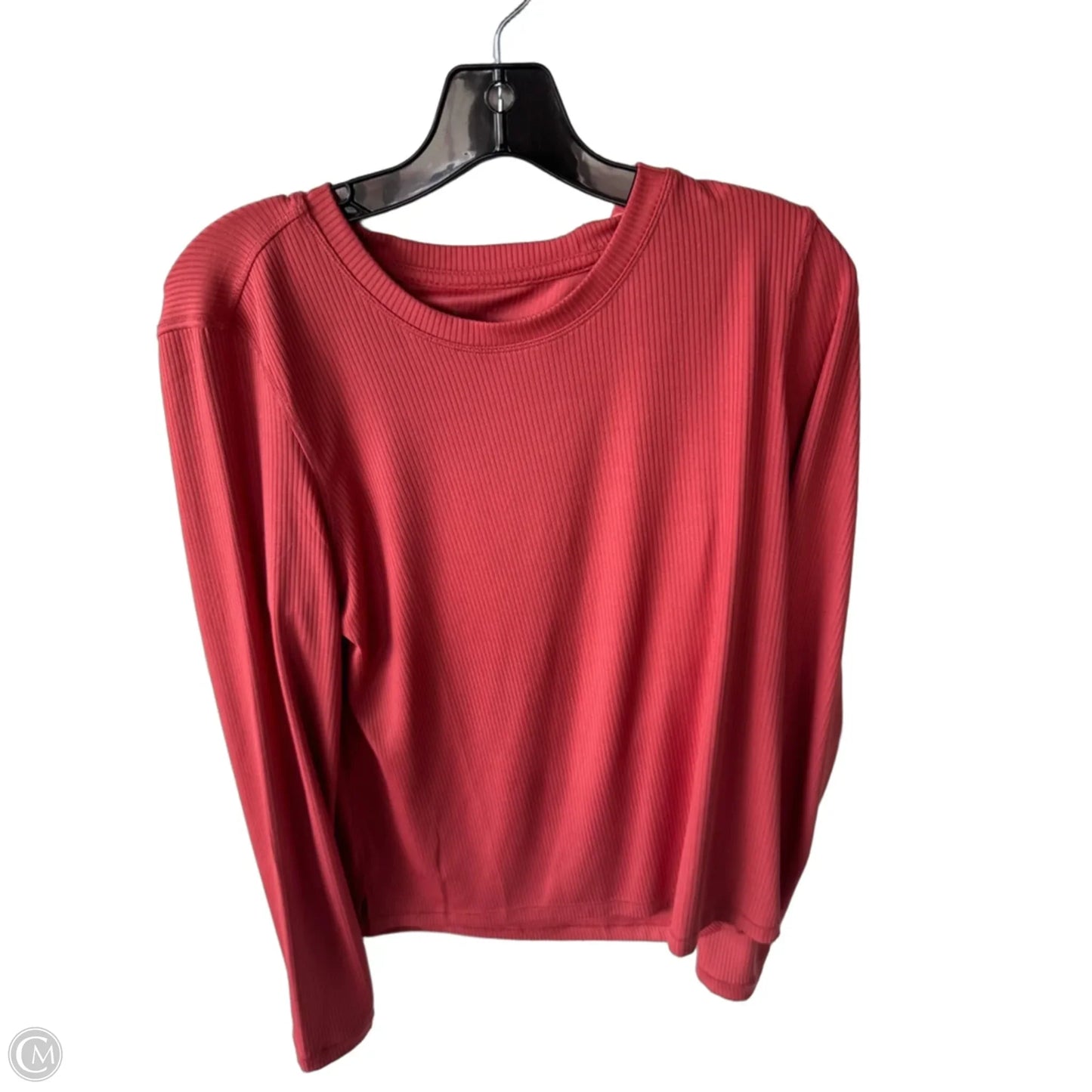 Athletic Top Long Sleeve Crewneck By Danskin In Orange, Size: S
