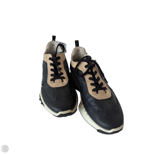 Shoes Sneakers By Ecco In Black & Tan, Size: 8