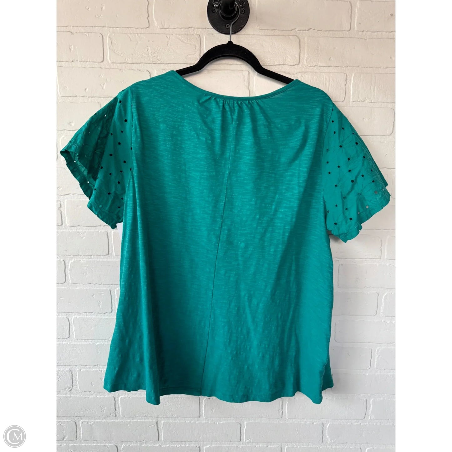 Top Short Sleeve By Lane Bryant In Blue, Size: Xl