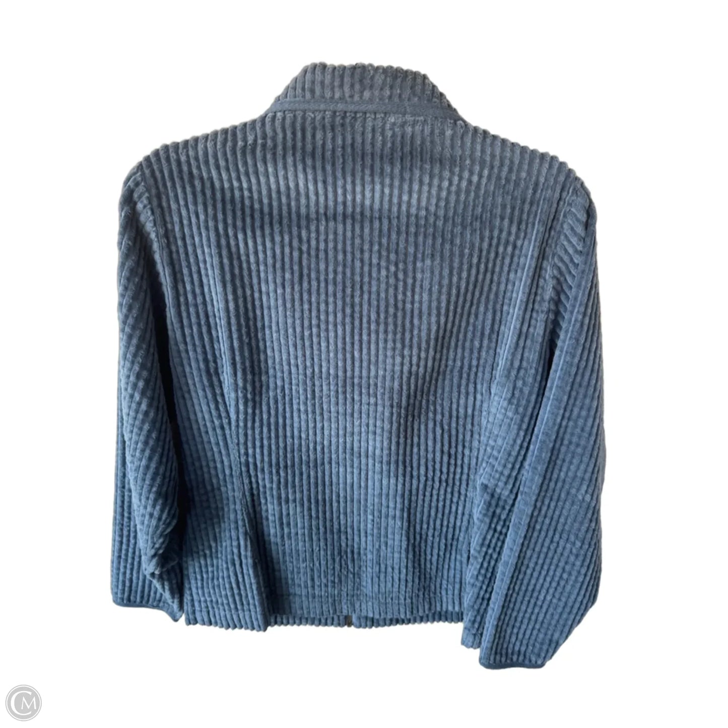 Jacket Shirt By Woolrich In Blue, Size: S