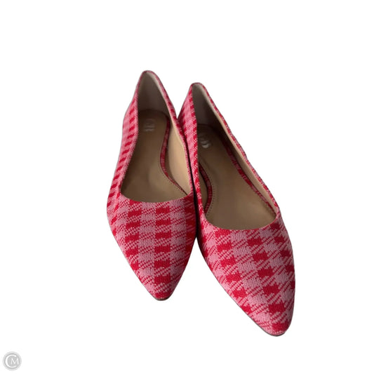Shoes Flats By Gb In Pink & Red, Size: 9