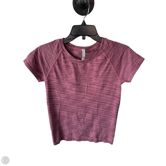 Athletic Top Short Sleeve By Athleta In Pink, Size: M
