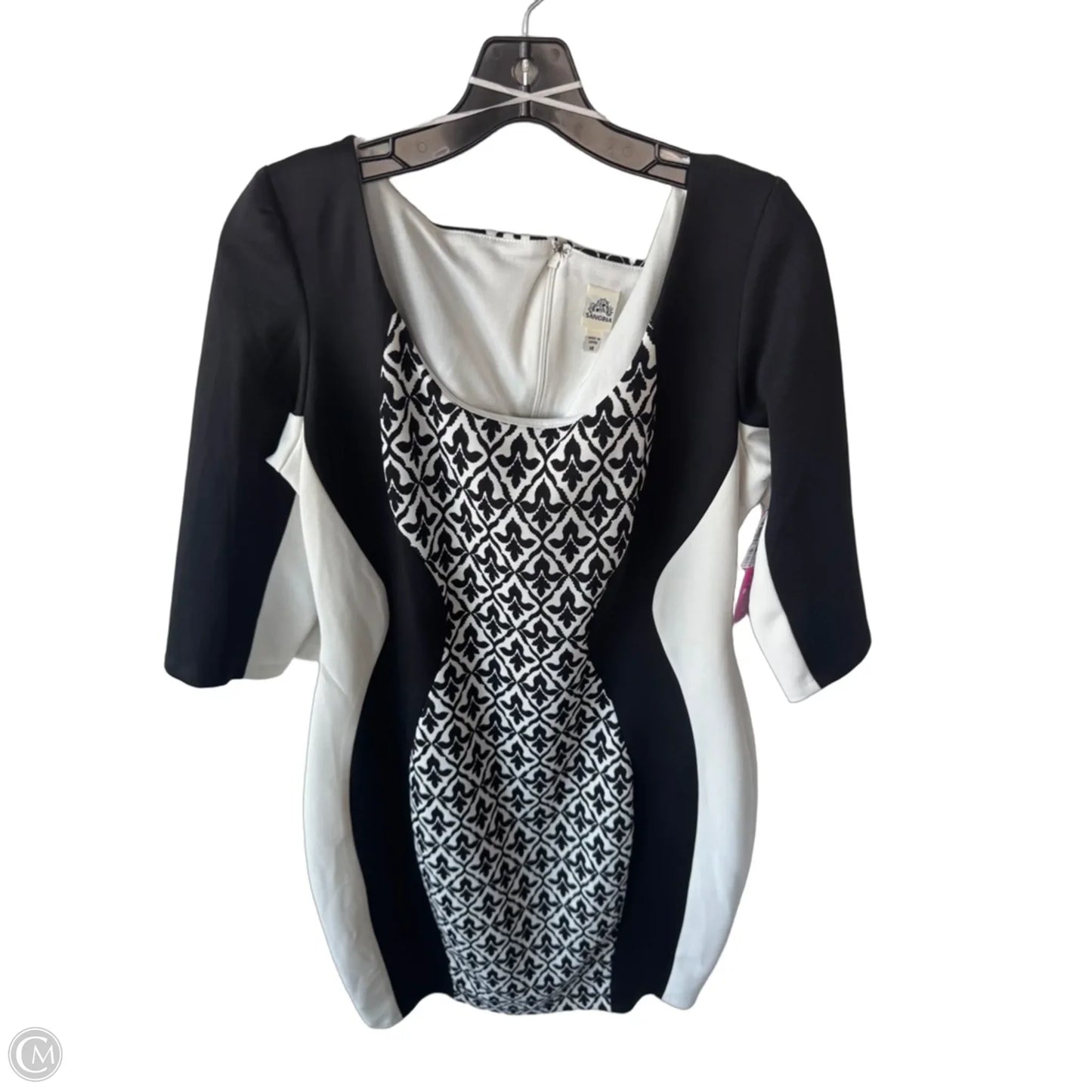Dress Work By Sangria In Black & White, Size: L