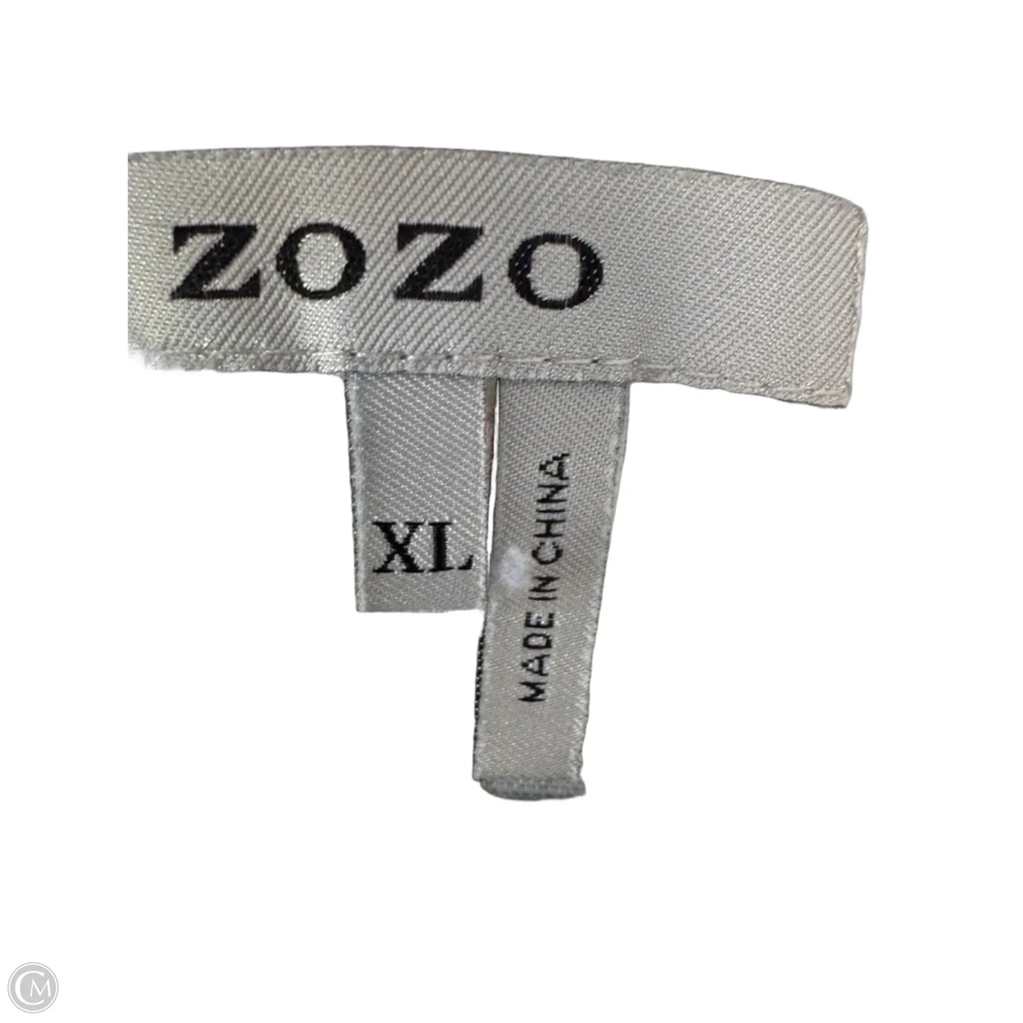 Top Long Sleeve By Zozo In Tan & White, Size: Xl