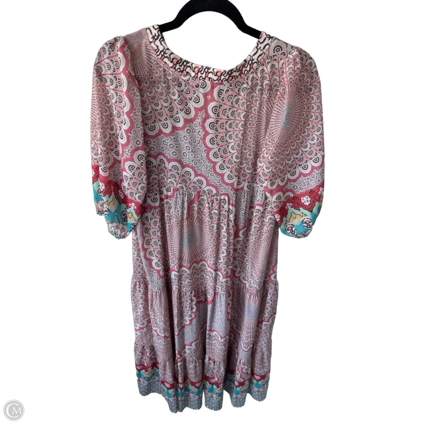 Dress Casual Maxi By Clothes Mentor In Brown & Pink, Size: S