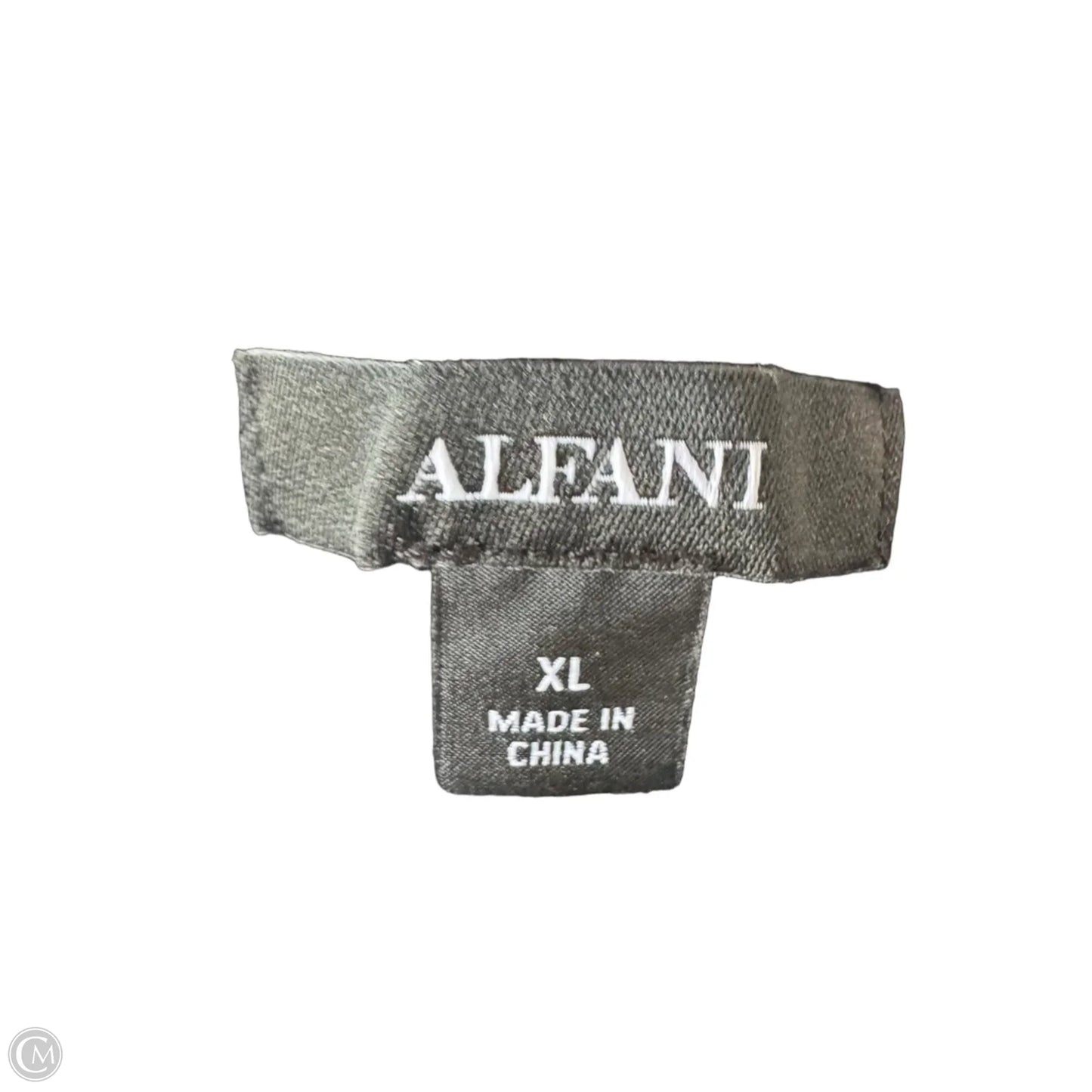 Sweater Short Sleeve By Alfani In Black & White, Size: Xl