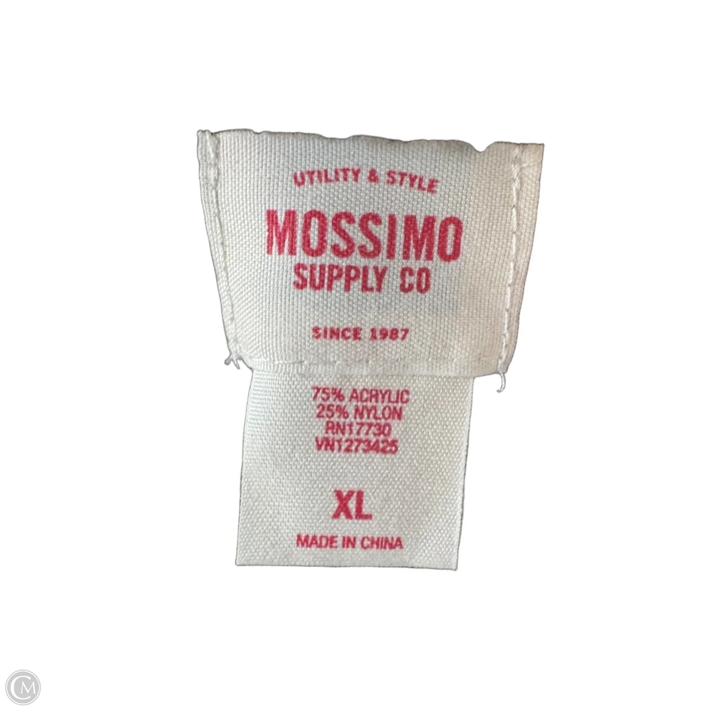 Sweater Short Sleeve By Mossimo In Black, Size: Xl