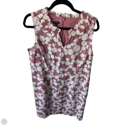Dress Work By Talbots In Pink & White, Size: L