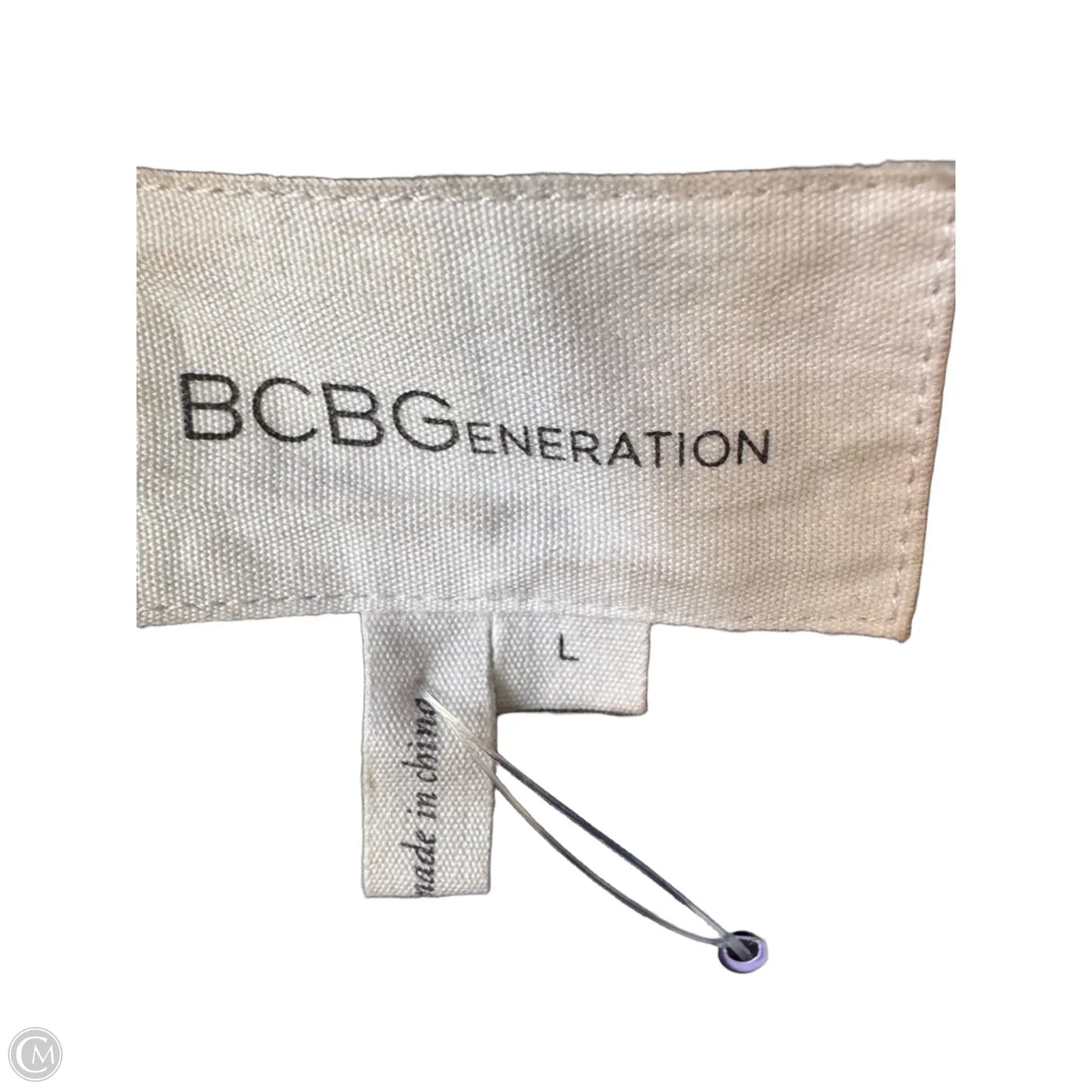 Coat Raincoat By Bcbgeneration In Blue, Size: L