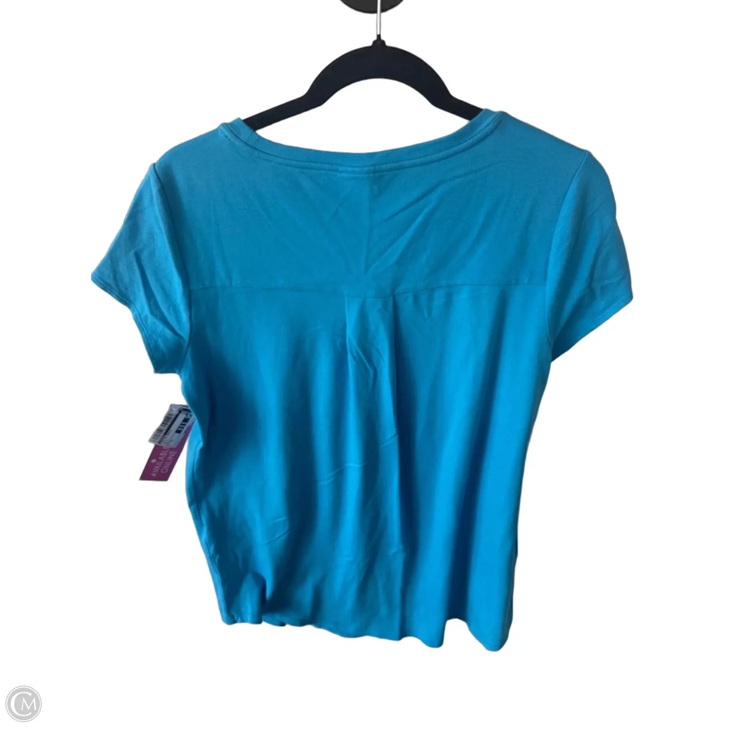 Top Short Sleeve Basic By Chicos In Blue, Size: M