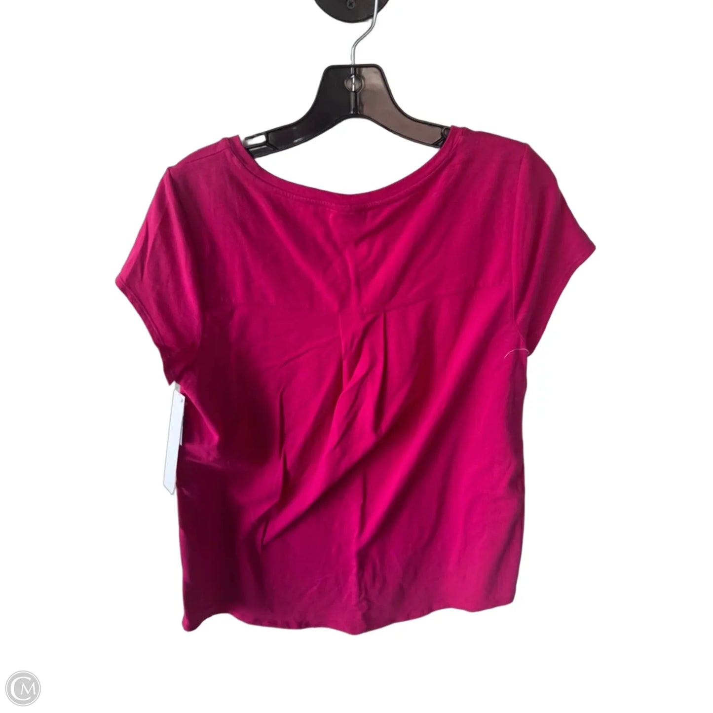 Top Short Sleeve Basic By Chicos In Pink, Size: M