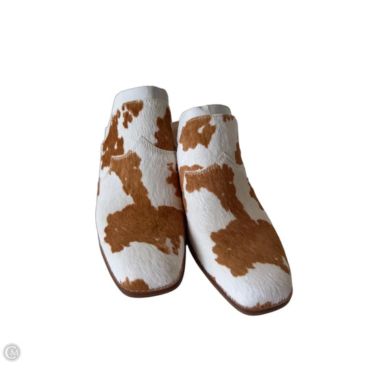 Shoes Heels Block By Crown Vintage In Tan & White, Size: 7