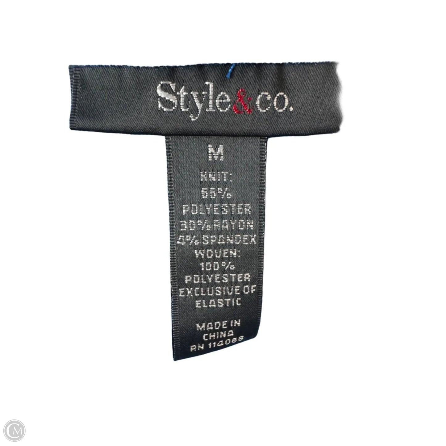 Top 3/4 Sleeve By Style And Company In Blue, Size: M