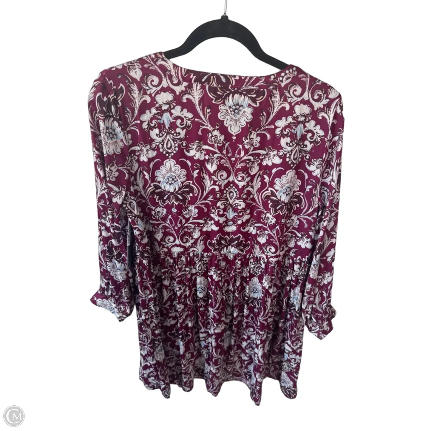 Dress Casual Short By Loft In Maroon, Size: Mp