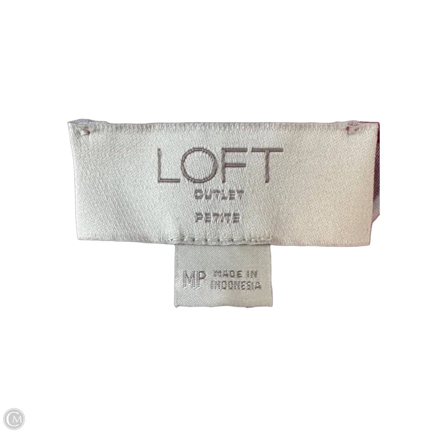 Dress Casual Short By Loft In Maroon, Size: Mp