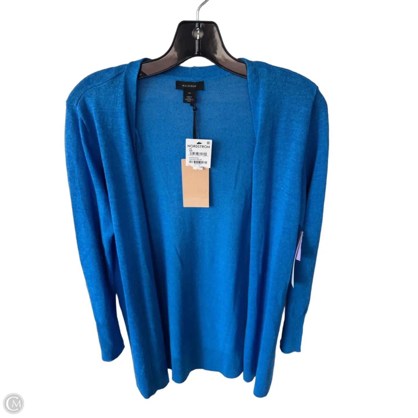 Sweater Cardigan By Halogen In Blue, Size: Xs