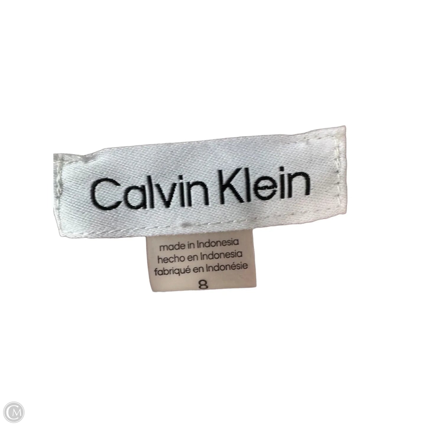 Dress Casual Midi By Calvin Klein In Pink, Size: M