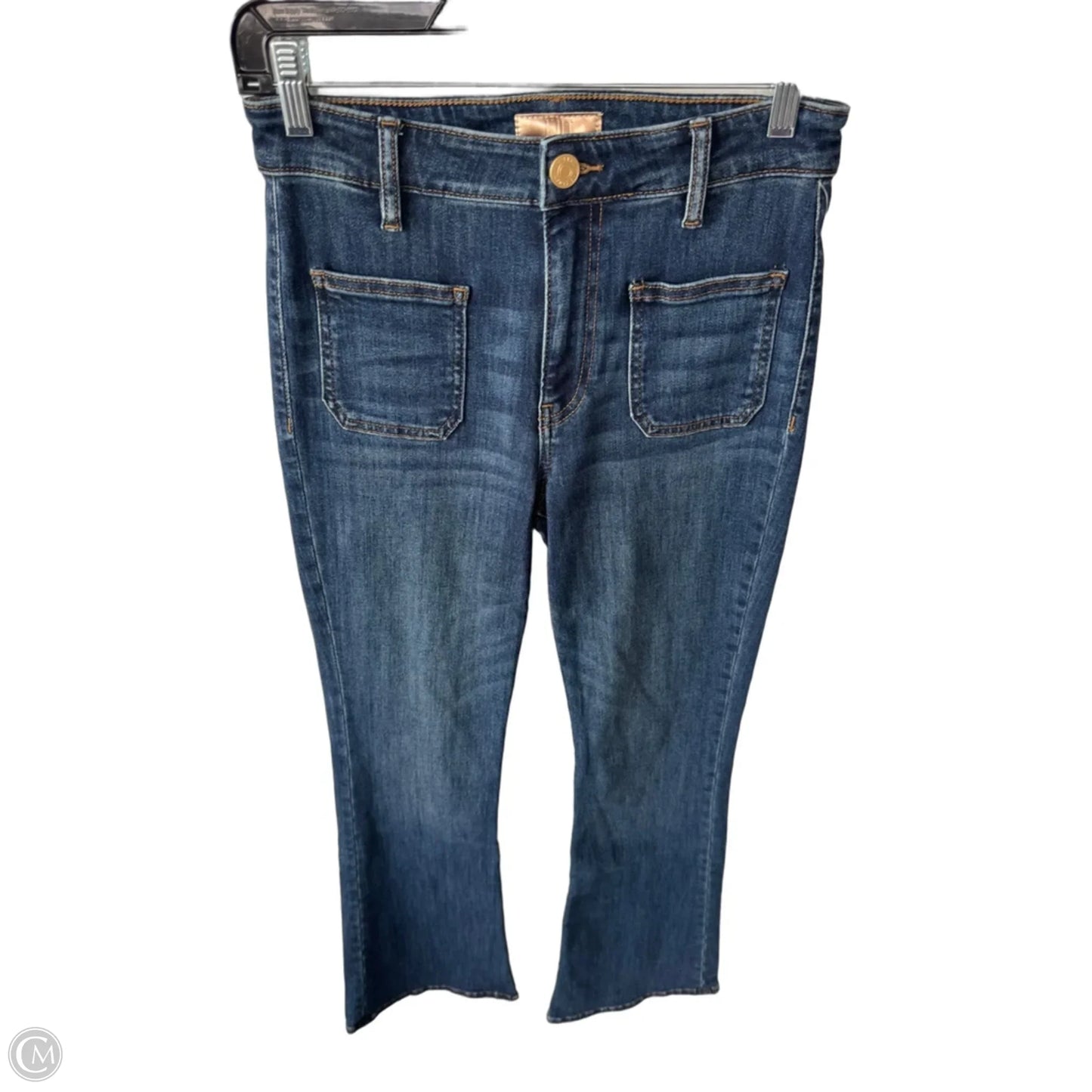 Jeans Flared By Kut In Blue Denim, Size: 0