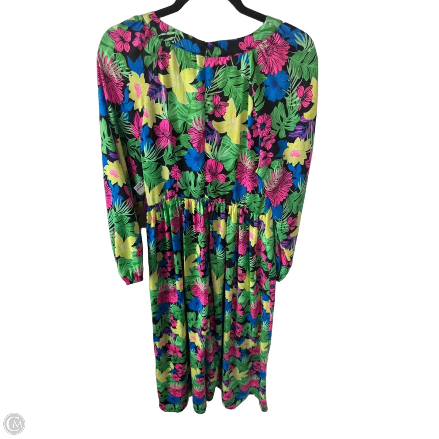 Dress Casual Maxi By Skies Are Blue In Black & Green, Size: L