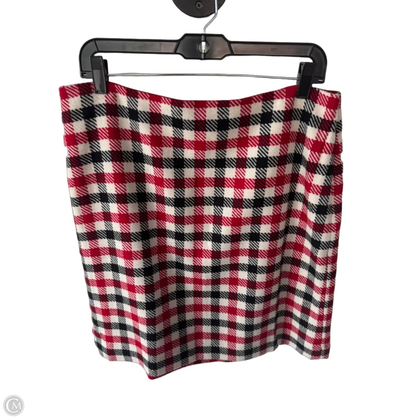 Skirt Midi By Talbots In Black & Red, Size: 14