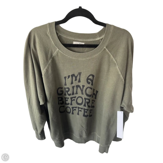 Sweatshirt Crewneck By Maurices In Green, Size: Xxl