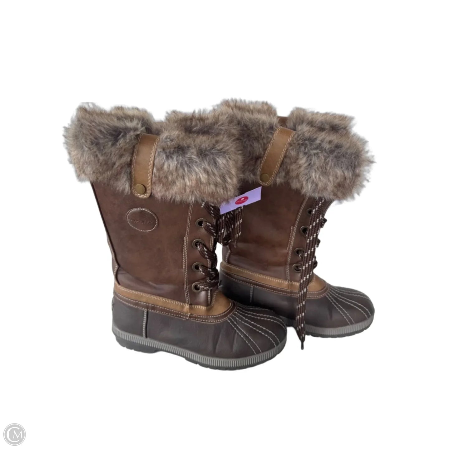 Boots Snow By London Fog In Brown, Size: 10