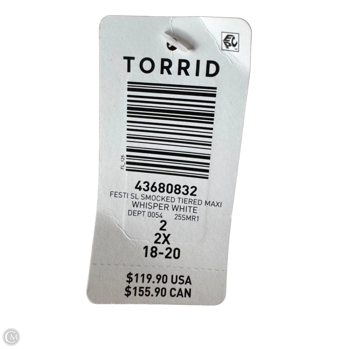 Dress Casual Midi By Torrid In Cream, Size: 2x