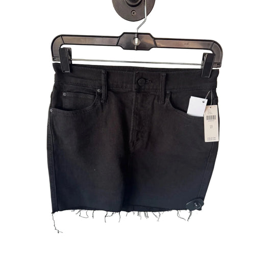Skirt Mini & Short By Mother In Black Denim, Size: 4