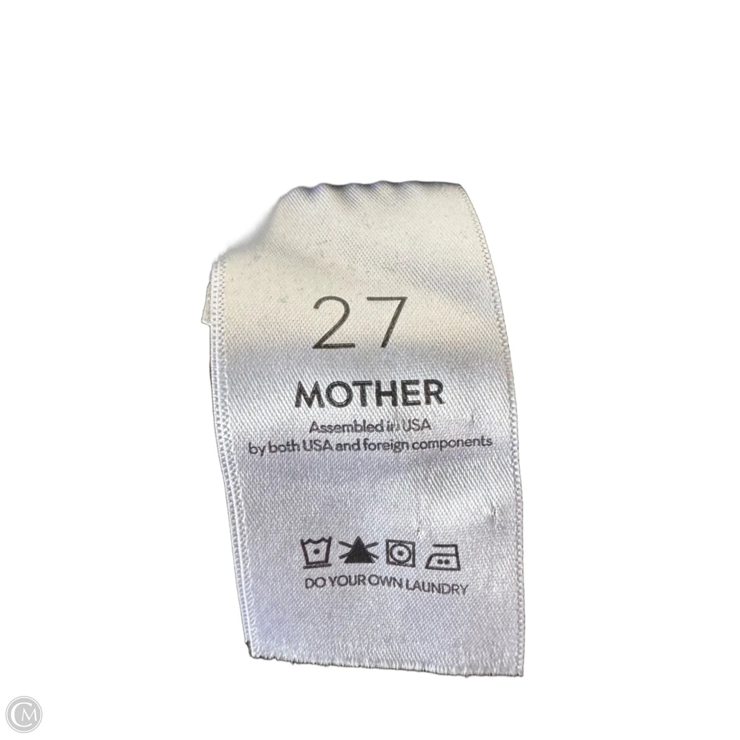 Jeans Flared By Mother In Black Denim, Size: 4