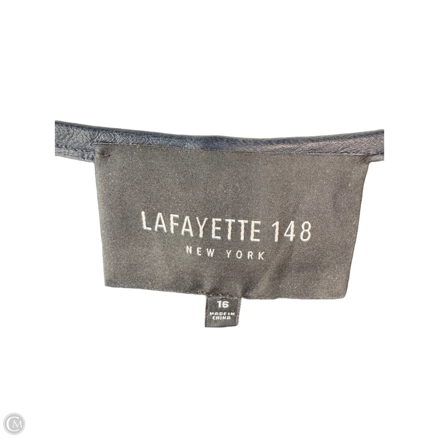Blazer Designer By Lafayette 148 In Navy, Size: Xl