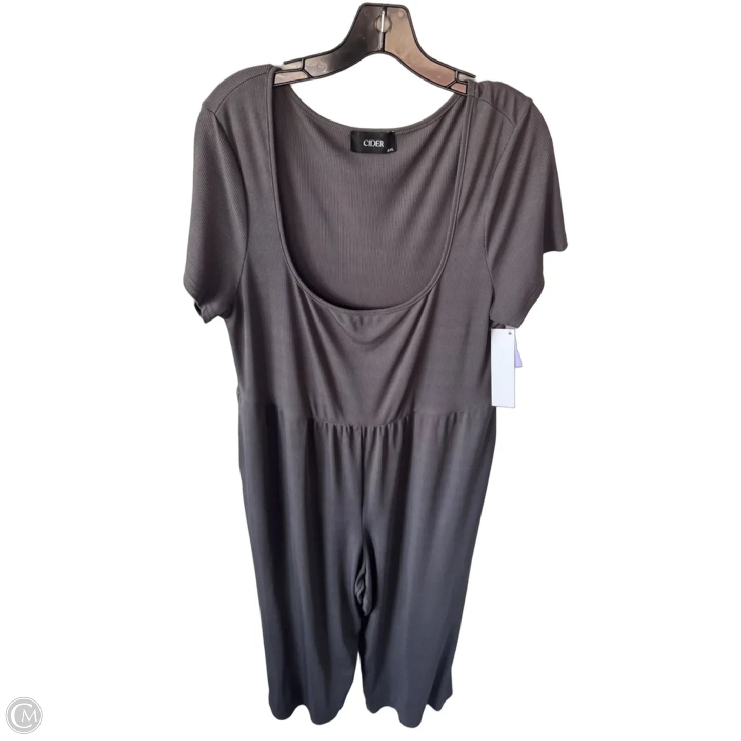 Jumpsuit By Cider In Grey, Size: 2x