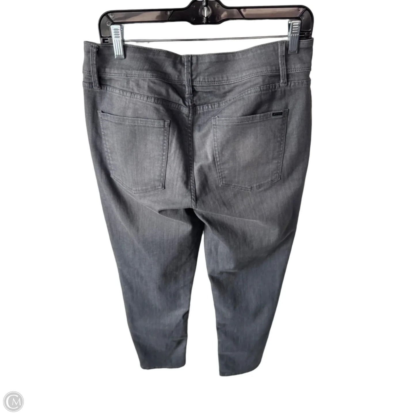 Jeans Straight By White House Black Market In Grey Denim, Size: 12