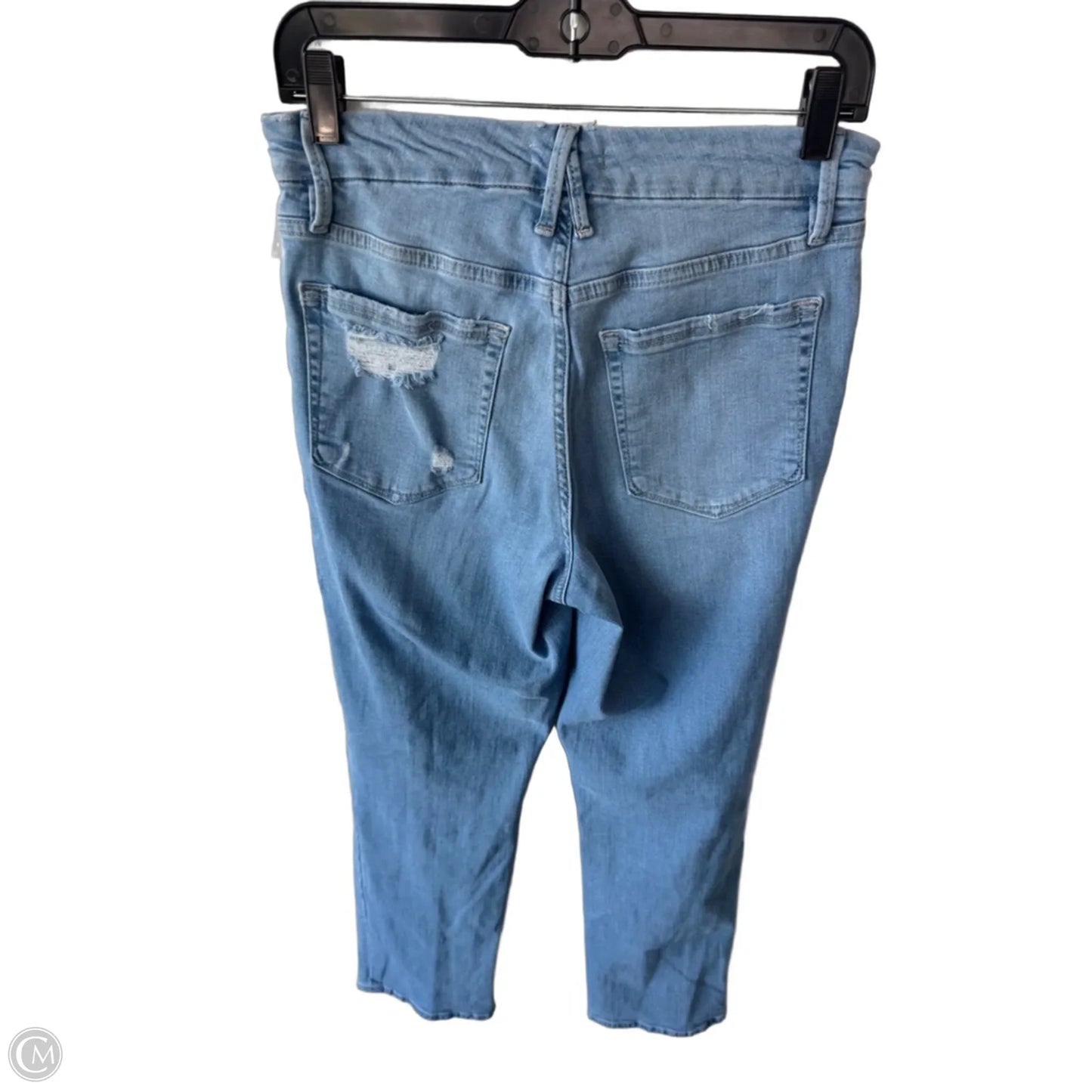 Jeans Straight By Good American In Blue Denim, Size: 8
