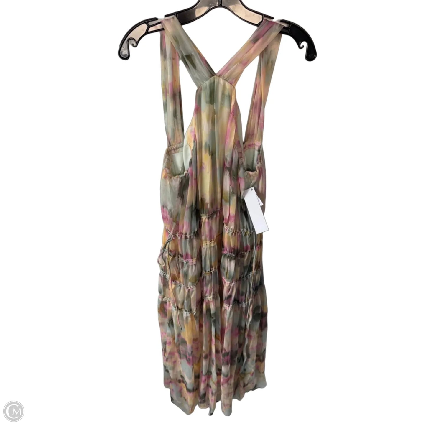 Dress Party Long By Parker In Green & Yellow, Size: Xl