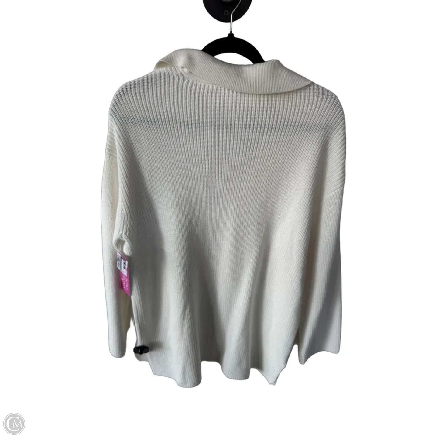 Sweater By Loft In White, Size: L
