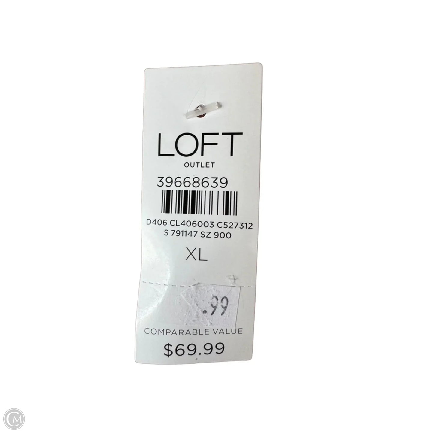 Sweater By Loft In Tan & White, Size: Xl