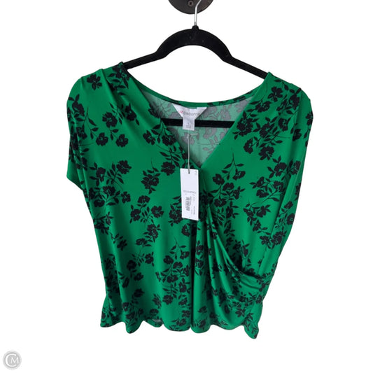 Top Ss By Liz Claiborne In Navy, Size:L Top Ss By Liz Claiborne In Navy, Size:L